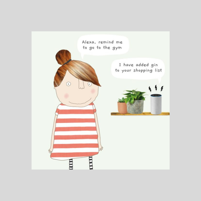 Alexa, Remind Me To Go To The Gym Papermint Store Cards Dublin